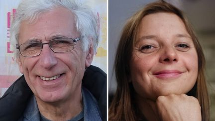 Des portraits des ex-otages Cécile Kohler et Jacques Paris publiés lors de leur détention en Iran. (FAMILLES KOHLER ET PARIS / AFP)